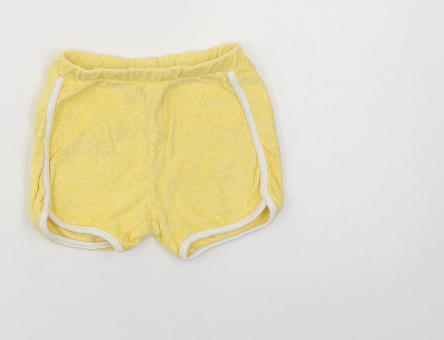 Primark Baby Yellow  Cotton Cropped Trousers Size 6-9 Months
