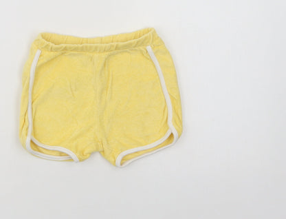 Primark Baby Yellow  Cotton Cropped Trousers Size 6-9 Months