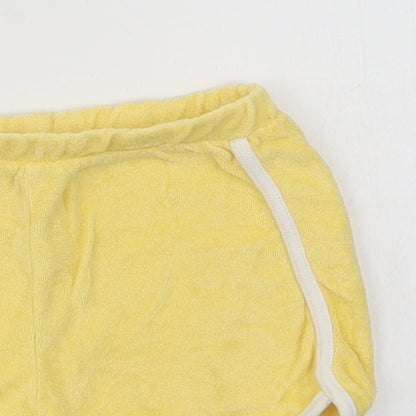 Primark Baby Yellow  Cotton Cropped Trousers Size 6-9 Months