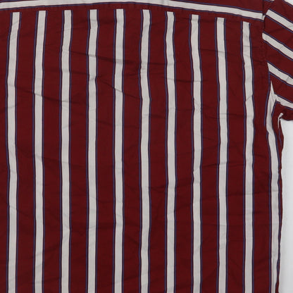 Mens UK Size S Netplay Red  Button-Up Short Sleeve Casual Shirt