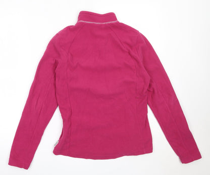 DECATHLON Womens Pink  Polyester Henley Sweatshirt Size M