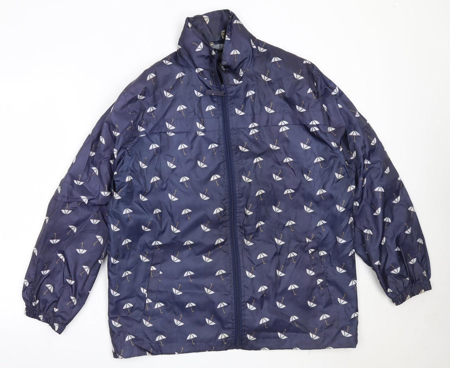 Womens UK Size M Dunnes Stores Blue Rain Coat