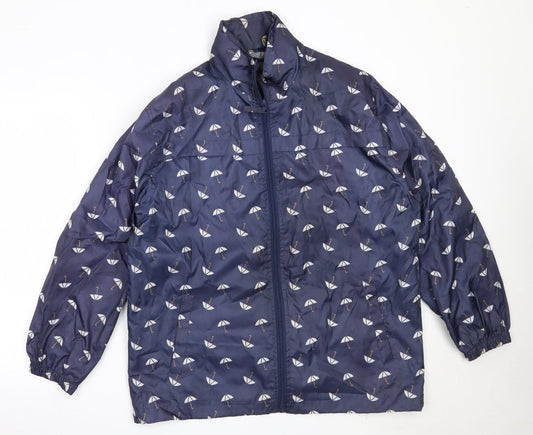 Womens UK Size M Dunnes Stores Blue Rain Coat