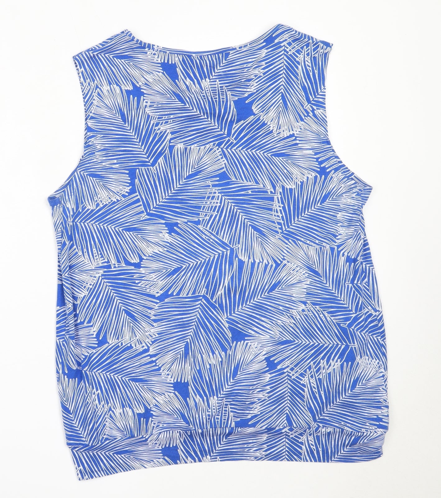 Womens UK Size L JoJo Maman Bébé Blue Basic Tank