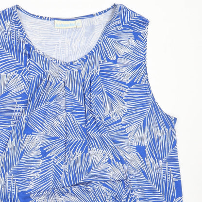 Womens UK Size L JoJo Maman Bébé Blue Basic Tank