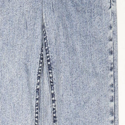 ASOS Womens Blue  Cotton Skinny Jeans Size 10 L30.5 in Regular