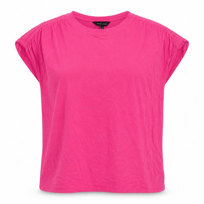Womens UK Size 14 New Look Pink Basic T-Shirt
