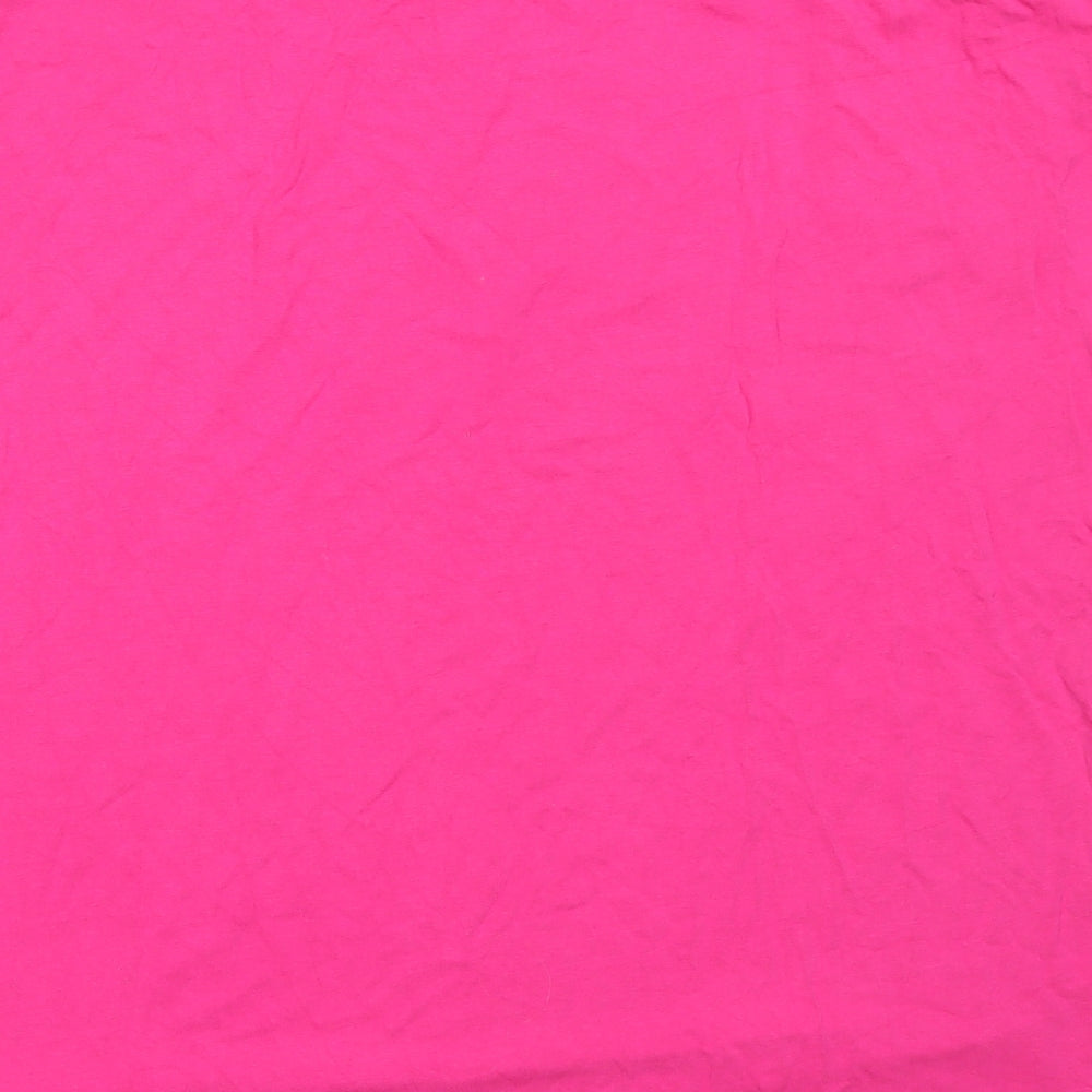 Womens UK Size 14 New Look Pink Basic T-Shirt