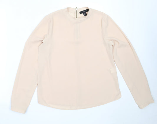 Womens UK Size 10 Atmosphere Beige Basic Blouse