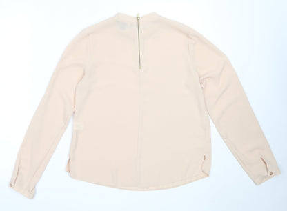 Womens UK Size 10 Atmosphere Beige Basic Blouse