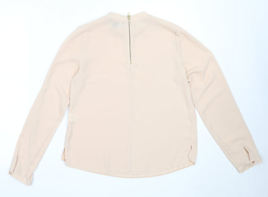 Womens UK Size 10 Atmosphere Beige Basic Blouse