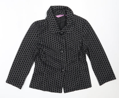 Epilogue Womens Black   Jacket  Size 10  Button
