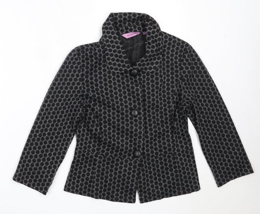 Epilogue Womens Black   Jacket  Size 10  Button