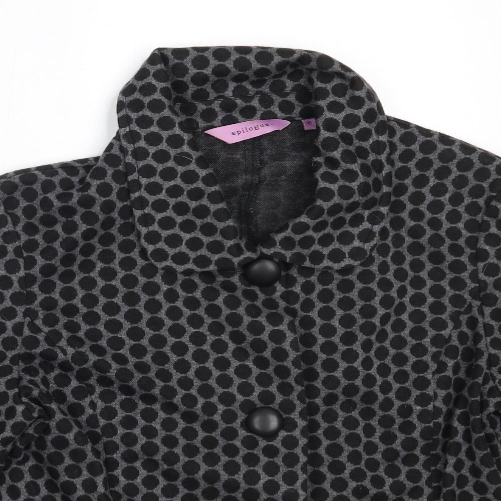 Epilogue Womens Black   Jacket  Size 10  Button