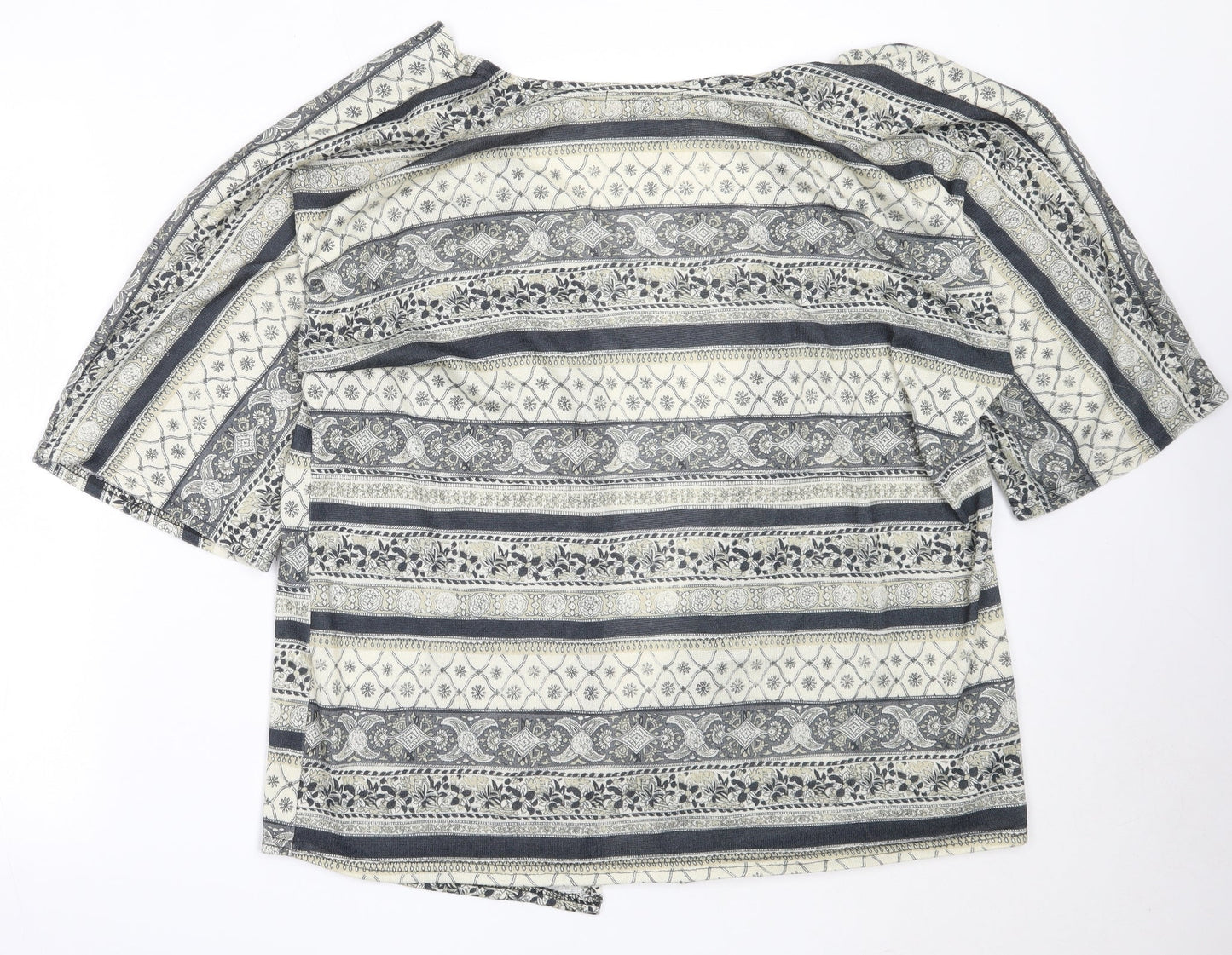 Womens UK Size M Cameo Rose Grey Cardigan Jumper