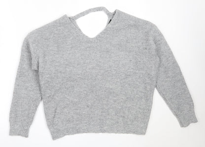 Womens UK Size M New Look Grey Pullover Jumper