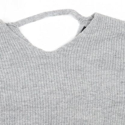 Womens UK Size M New Look Grey Pullover Jumper