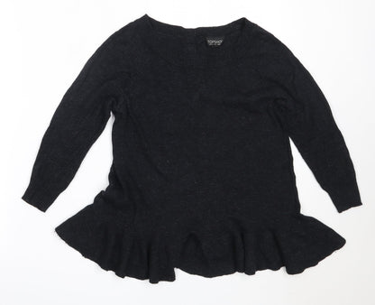 Womens UK Size 6 Topshop Black Pullover Jumper