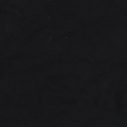 George Womens Black Round Neck  Polyester Cardigan Jumper Size L