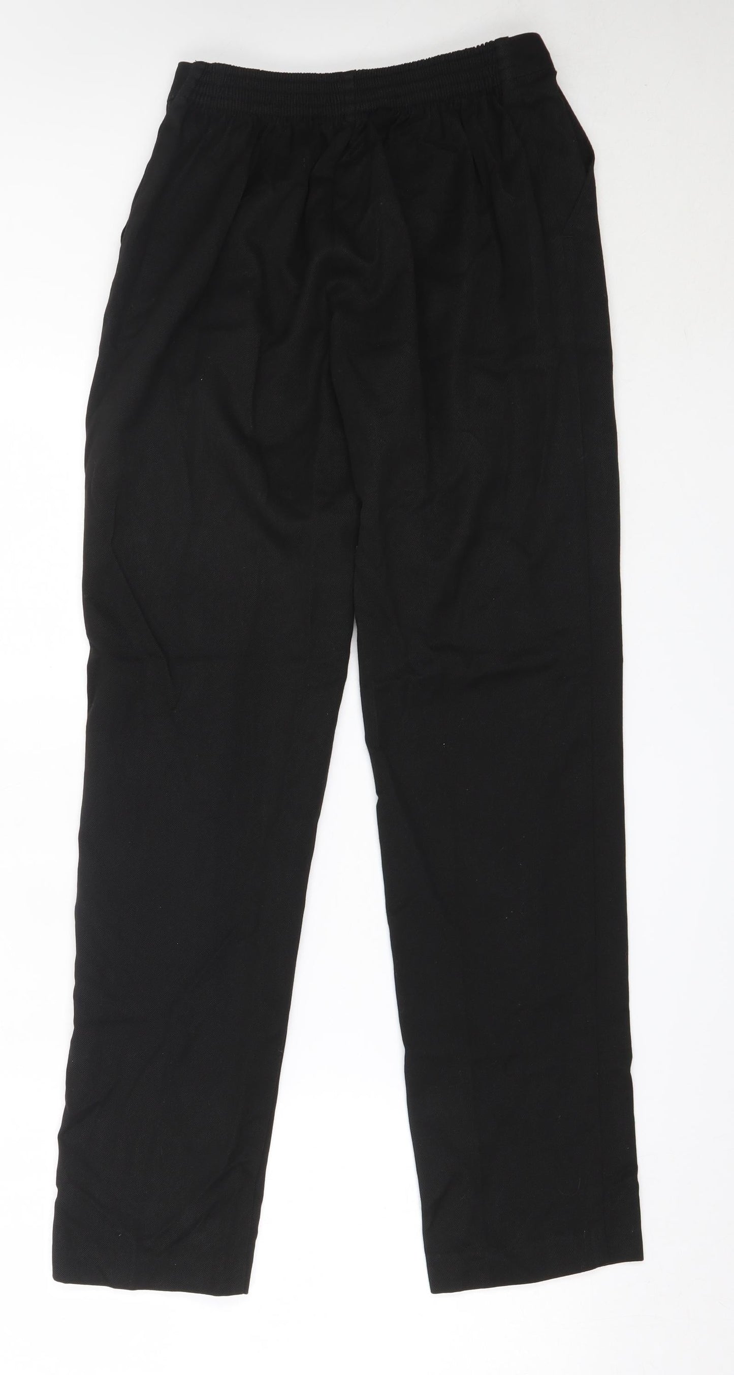 Whites Boys Black  Polyester Dress Pants Trousers Size 11 Years  Regular  - school