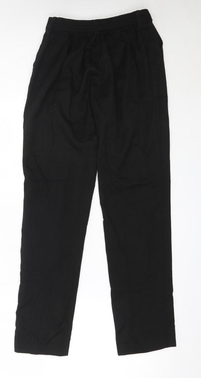 Whites Boys Black  Polyester Dress Pants Trousers Size 11 Years  Regular  - school