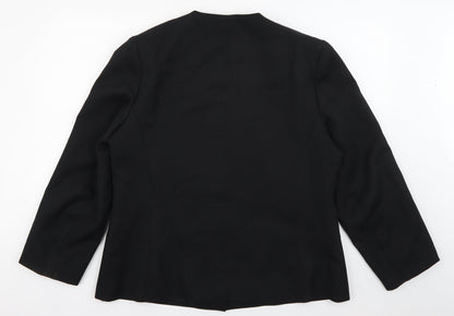 Womens UK Size 10 Preworn Regular Black Blazer