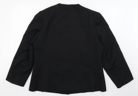 Womens UK Size 10 Preworn Regular Black Blazer