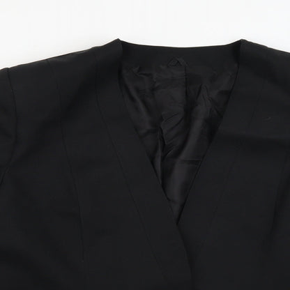 Womens UK Size 10 Preworn Regular Black Blazer
