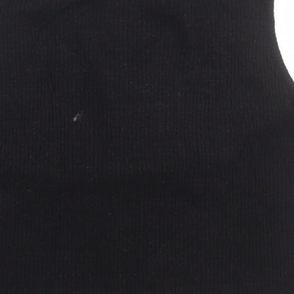 Atmosphere Womens Black  Viscose Cropped Tank Size 14 V-Neck