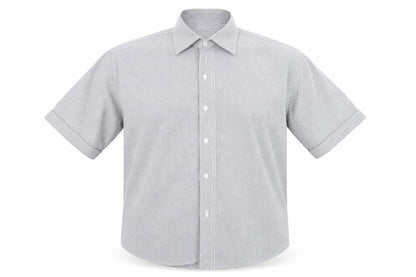 Mens UK Size M Giorgio White  Button-Up Short Sleeve Casual Shirt