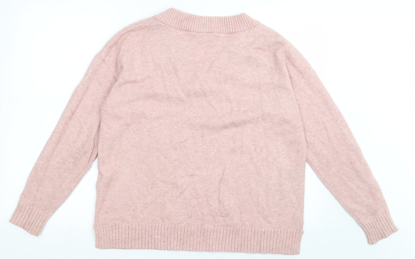 Womens UK Size M VILA Pink Pullover Jumper