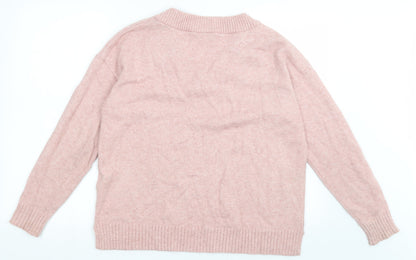Womens UK Size M VILA Pink Pullover Jumper