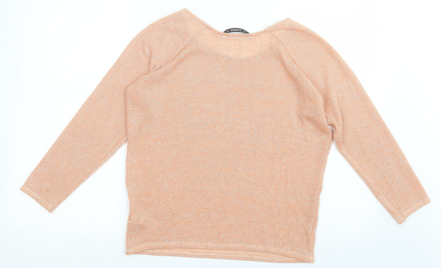 Womens UK Size M Dunnes Stores Orange Pullover Jumper