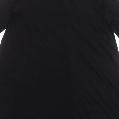 Very Womens Black  Viscose A-Line  Size 8  Roll Neck Pullover