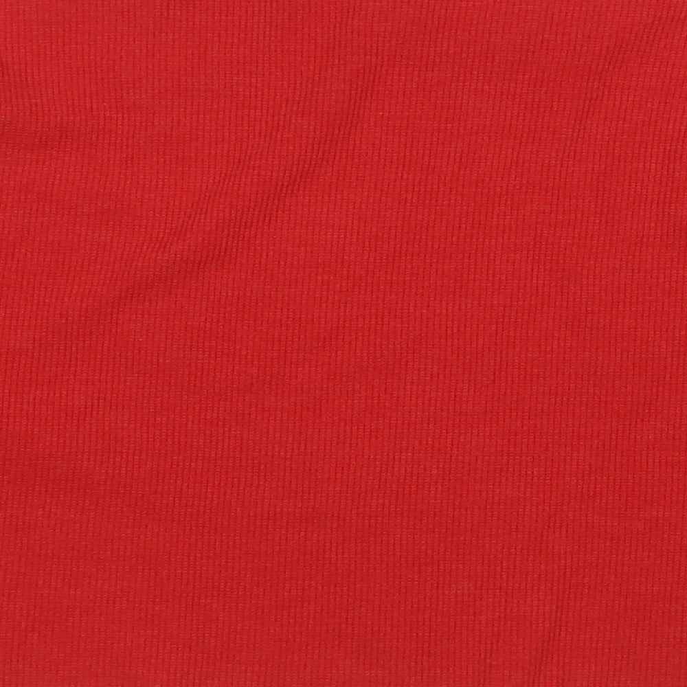 Womens UK Size L PINK Red Pullover Jumper