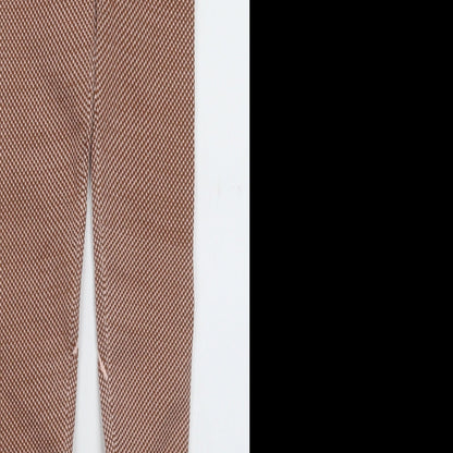 Stradivarius Womens Pink Geometric Polyester Capri Leggings Size S L28 in
