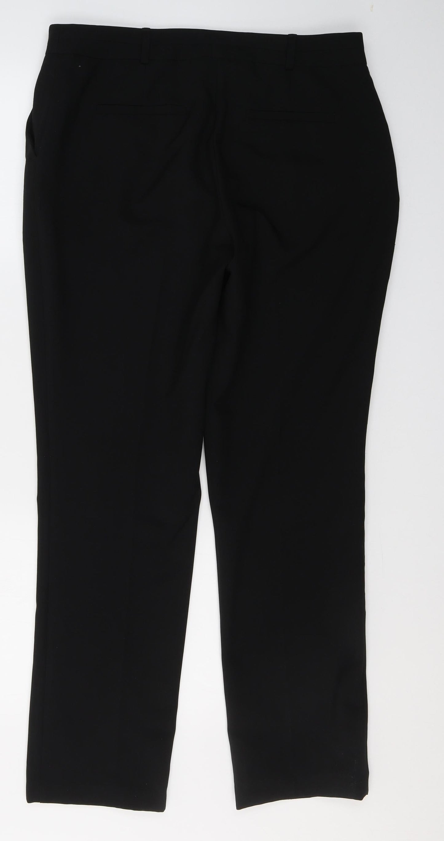 Womens UK Size 12 Dunnes Stores Regular Fit  Black Trousers