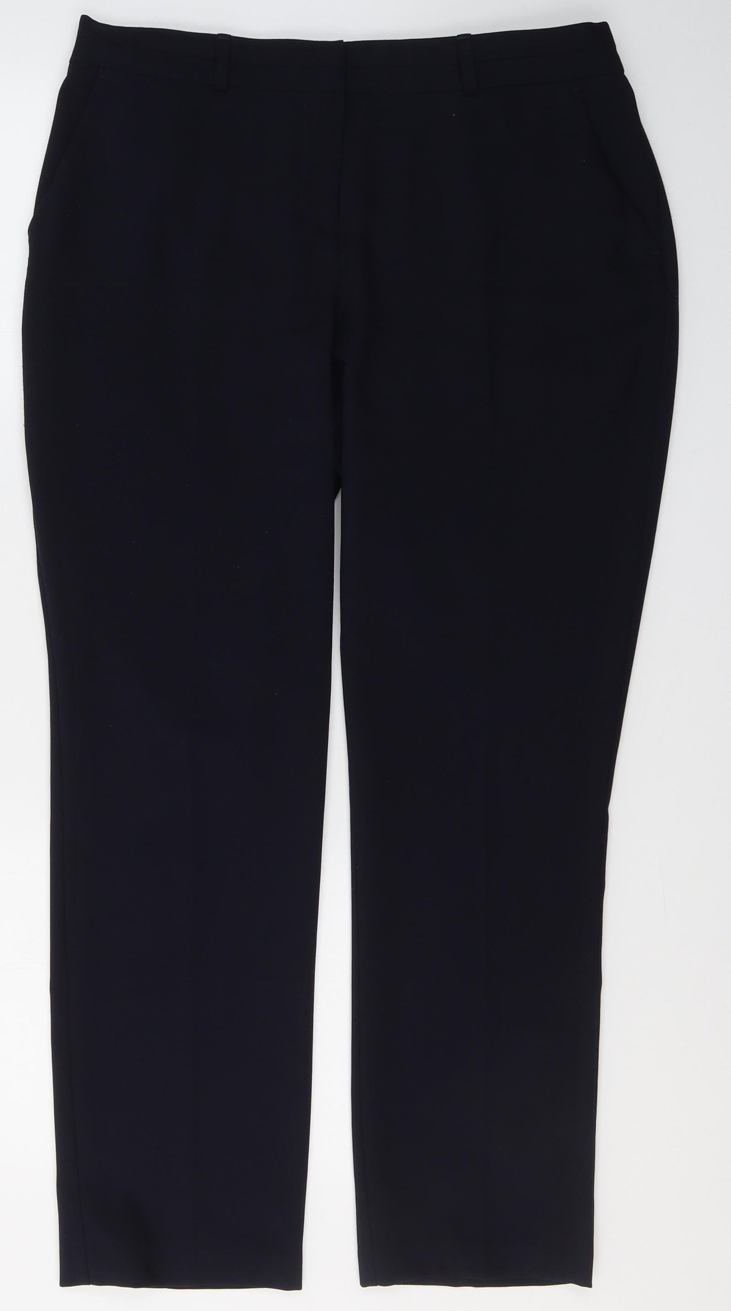 Womens UK Size 12 Dunnes Stores Regular Fit  Blue Trousers