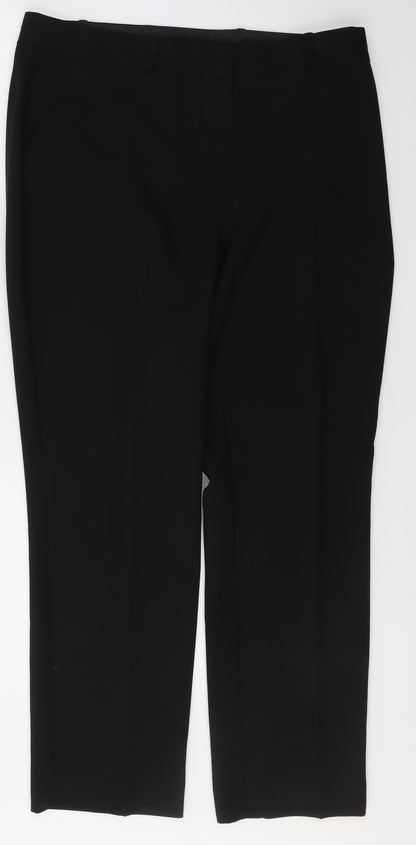 Womens UK Size 14 Dunnes Stores Regular Fit  Black Trousers