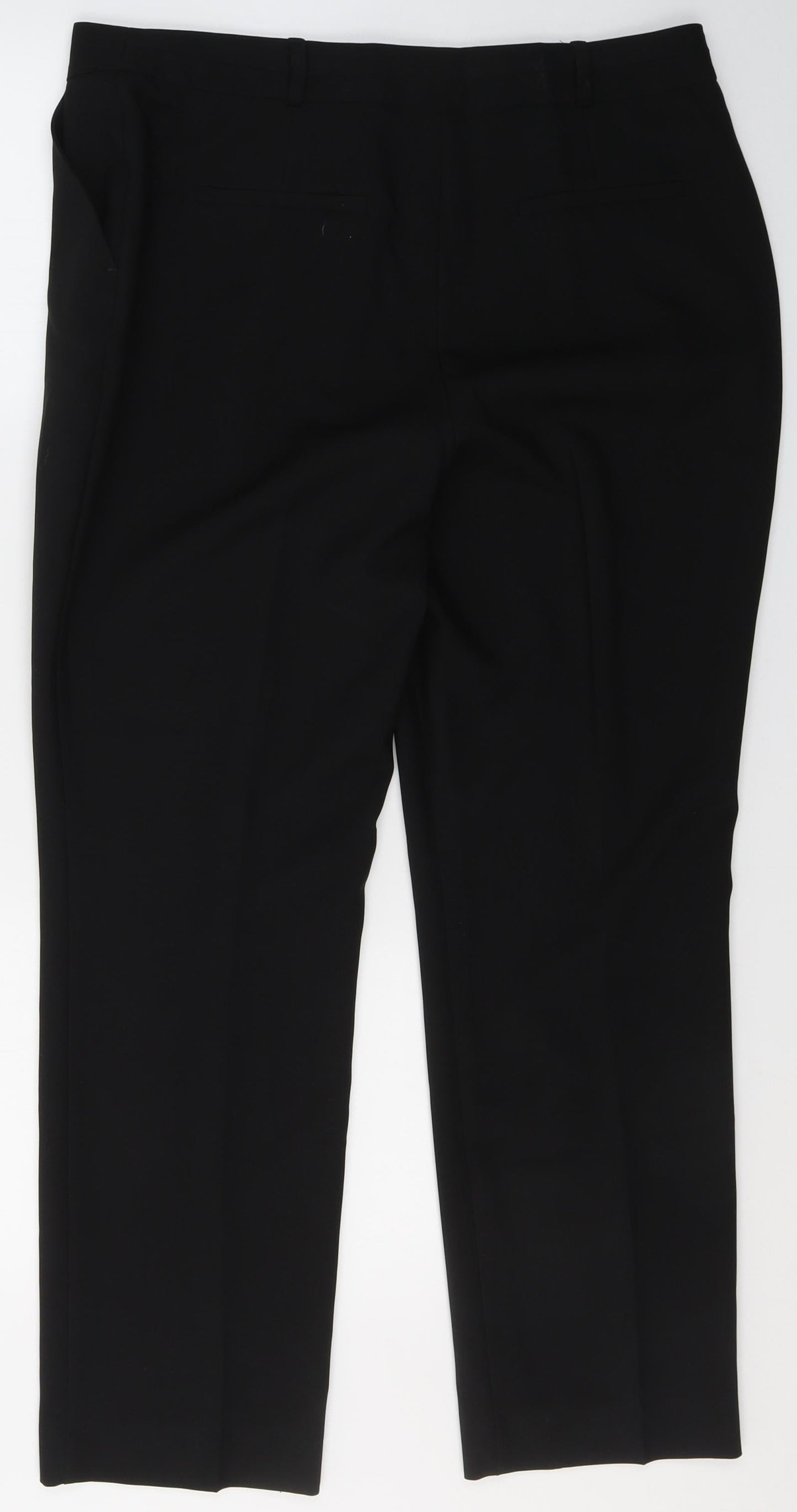 Womens UK Size 14 Dunnes Stores Regular Fit  Black Trousers
