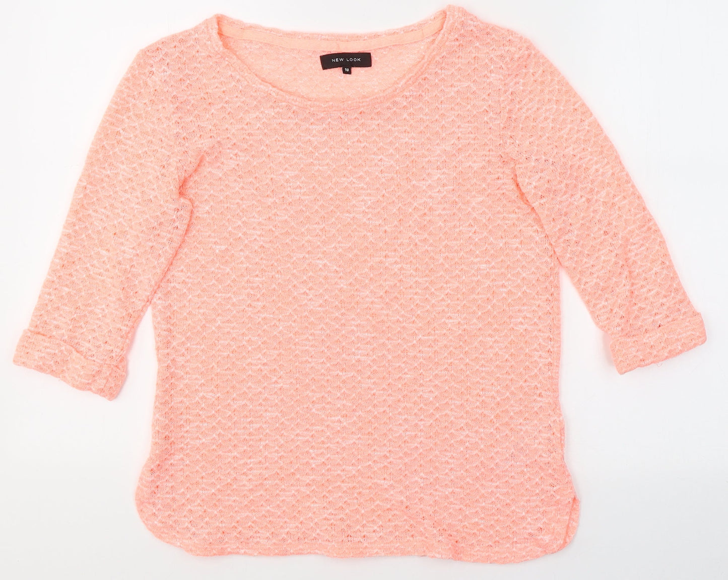 Womens UK Size 10 New Look Pink Pullover Jumper