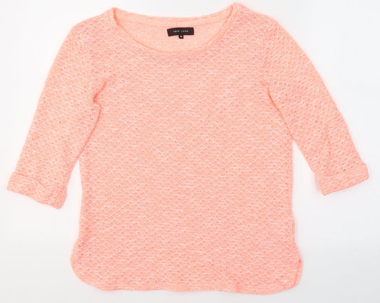 Womens UK Size 10 New Look Pink Pullover Jumper