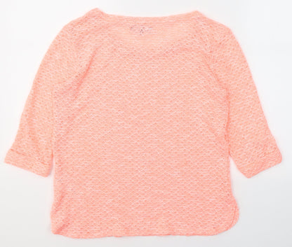 Womens UK Size 10 New Look Pink Pullover Jumper