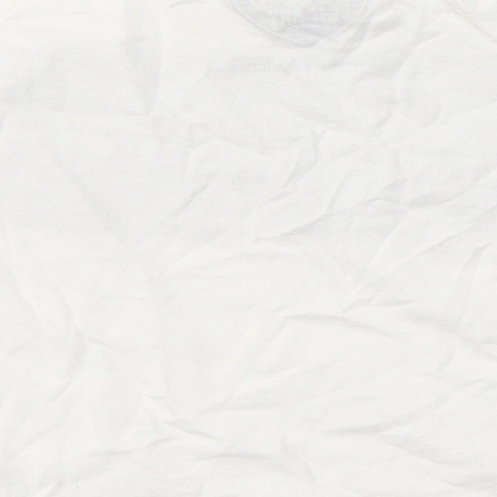 F&F Girls White  Cotton Basic T-Shirt Size 5-6 Years Round Neck  - Amazing