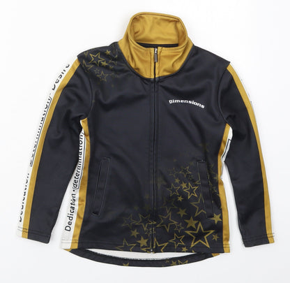 Dimensions Girls Black   Jacket  Size 6 Years  Zip - Irish Dance Stars