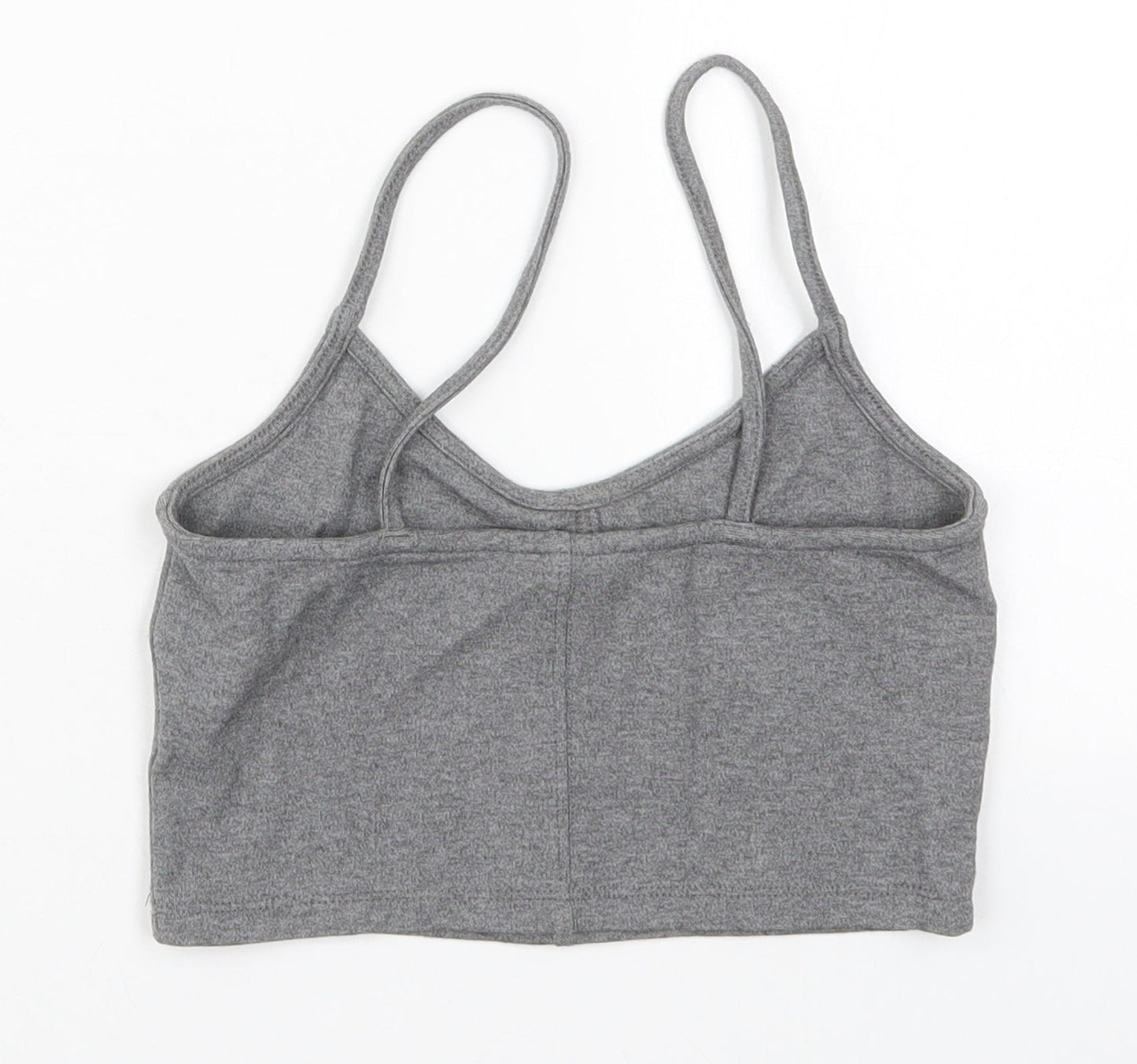 Womens UK Size 8 Topshop Grey Cropped Tank