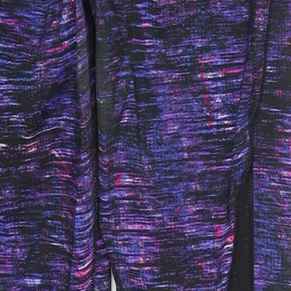 DOMYOS Womens Purple  Polyester Compression Leggings Size 33 in L30 in Regular