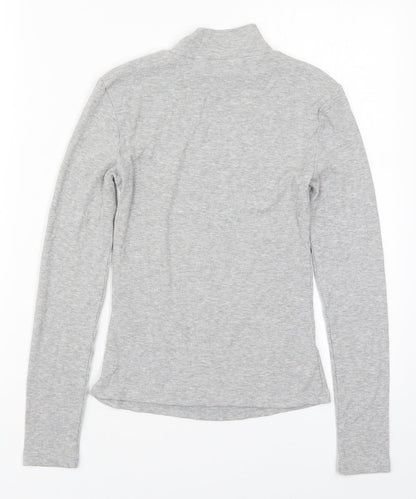 Womens UK Size XS SheIn Grey Basic T-Shirt