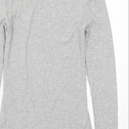 Womens UK Size XS SheIn Grey Basic T-Shirt