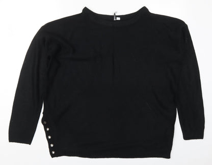 Womens UK Size 12 Capsule Black Pullover Jumper